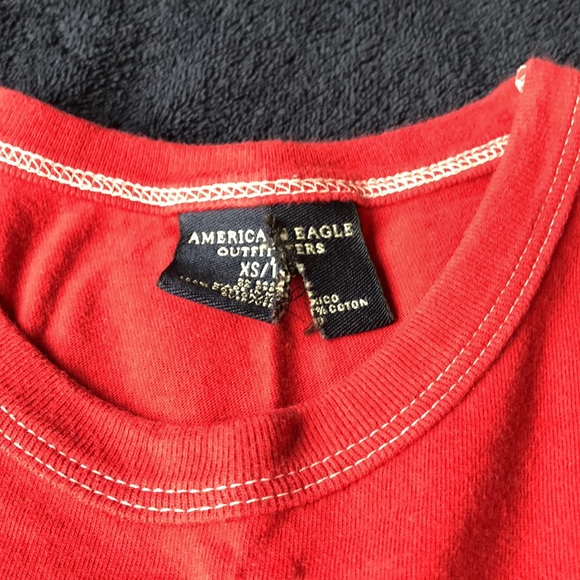 American Eagle Mens XS t shirt in red - Picture 5 of 5